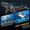 Summer 2.4G Remote Control Shark Toy 1:18 Scale High Simulation Shark for Swimming Pool Bathroom - Great Gift RC Boat Toys for 6+ Year Old Boys and Girls (with 2 Batteries)